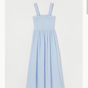 H&M Smocked Bodice Dress w/Back Cut Out